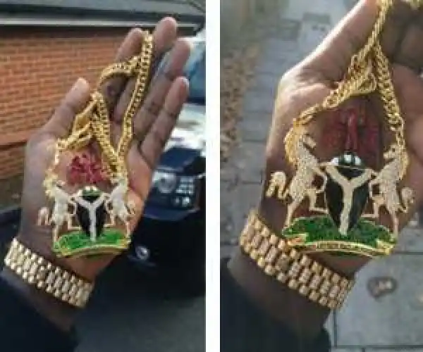 Big Boy Malivelihood Shows Off Expensive Gold Coat of Arm